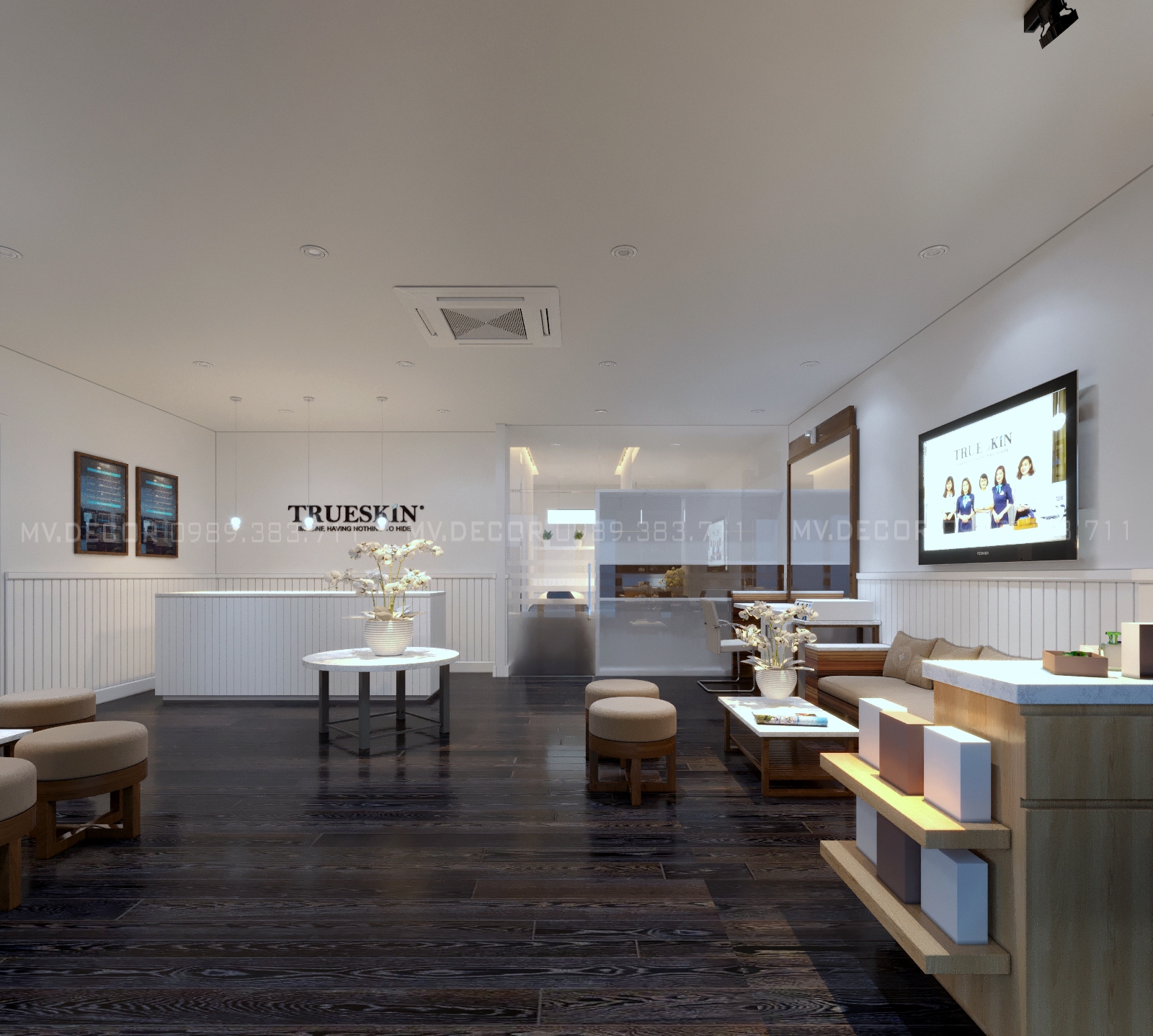 thiết kế nội thất Spa tại Hà Nội trueskin parkhill 10 0 1550071397