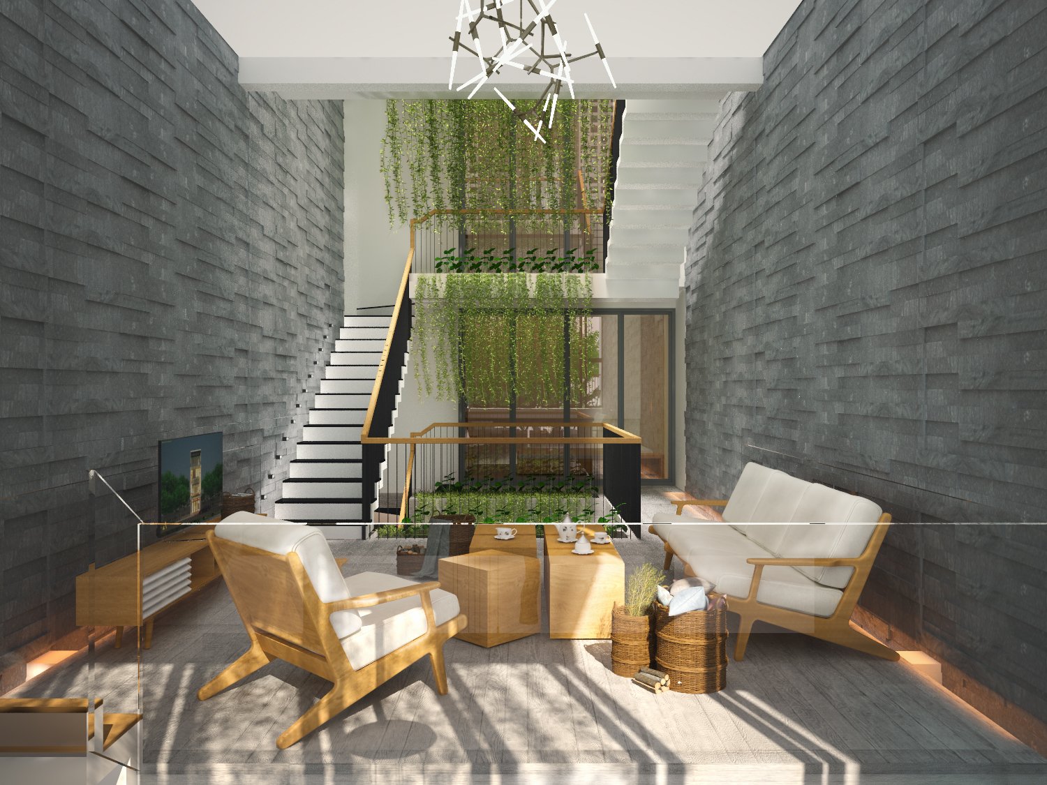 thiết kế Nhà Mặt Phố 3 tầng tại Đà Nẵng The Balcony in House 2 1550158202