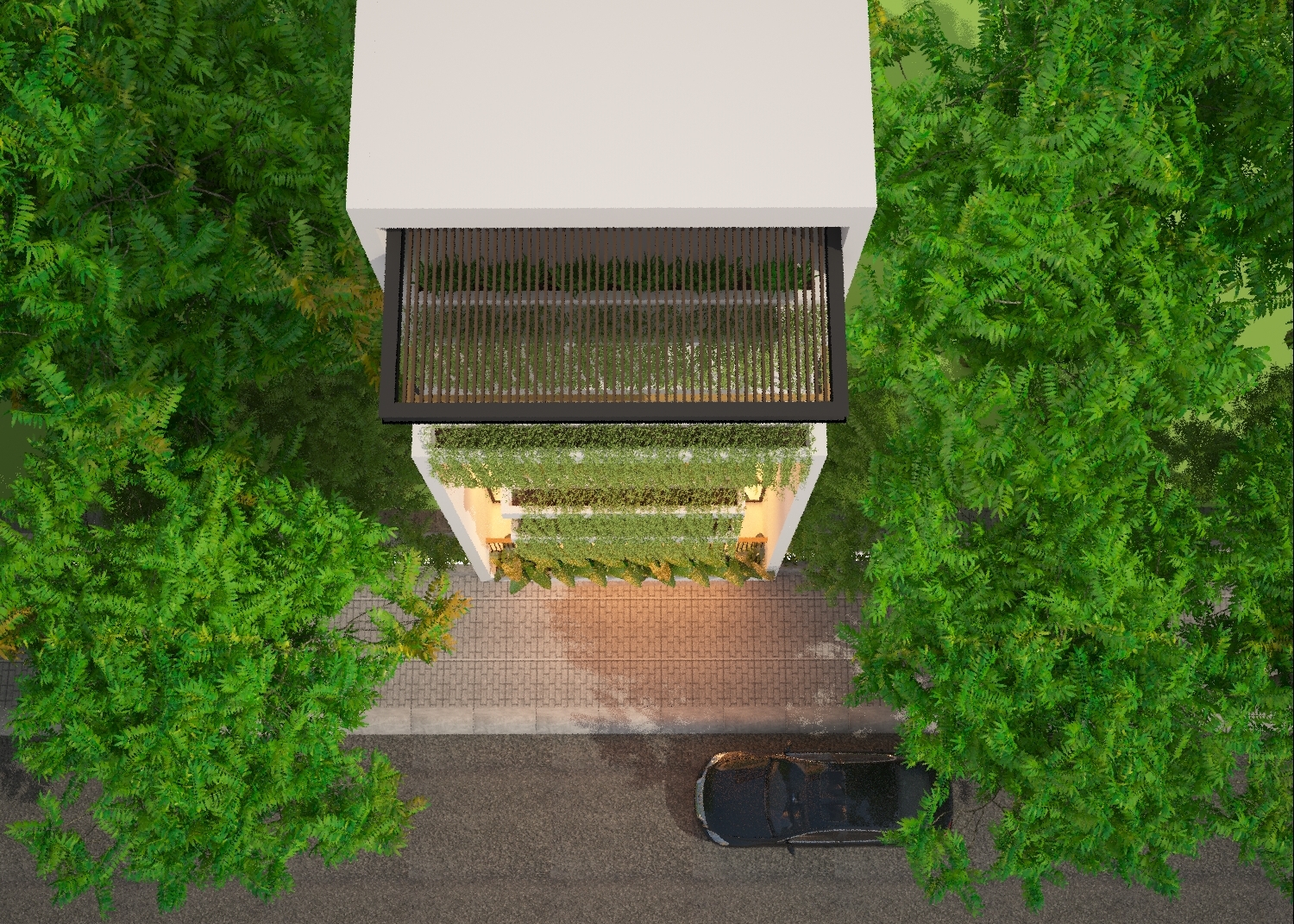 thiết kế Nhà Mặt Phố 3 tầng tại Đà Nẵng The Balcony in House 4 1550158203