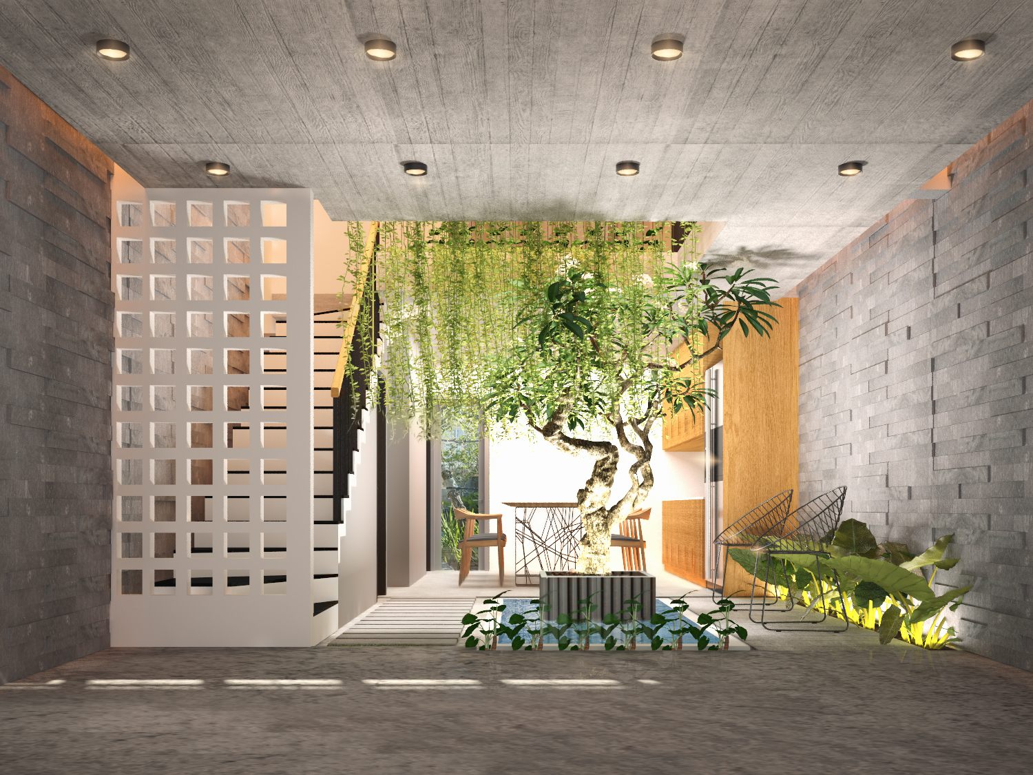 thiết kế Nhà Mặt Phố 3 tầng tại Đà Nẵng The Balcony in House 5 1550158204