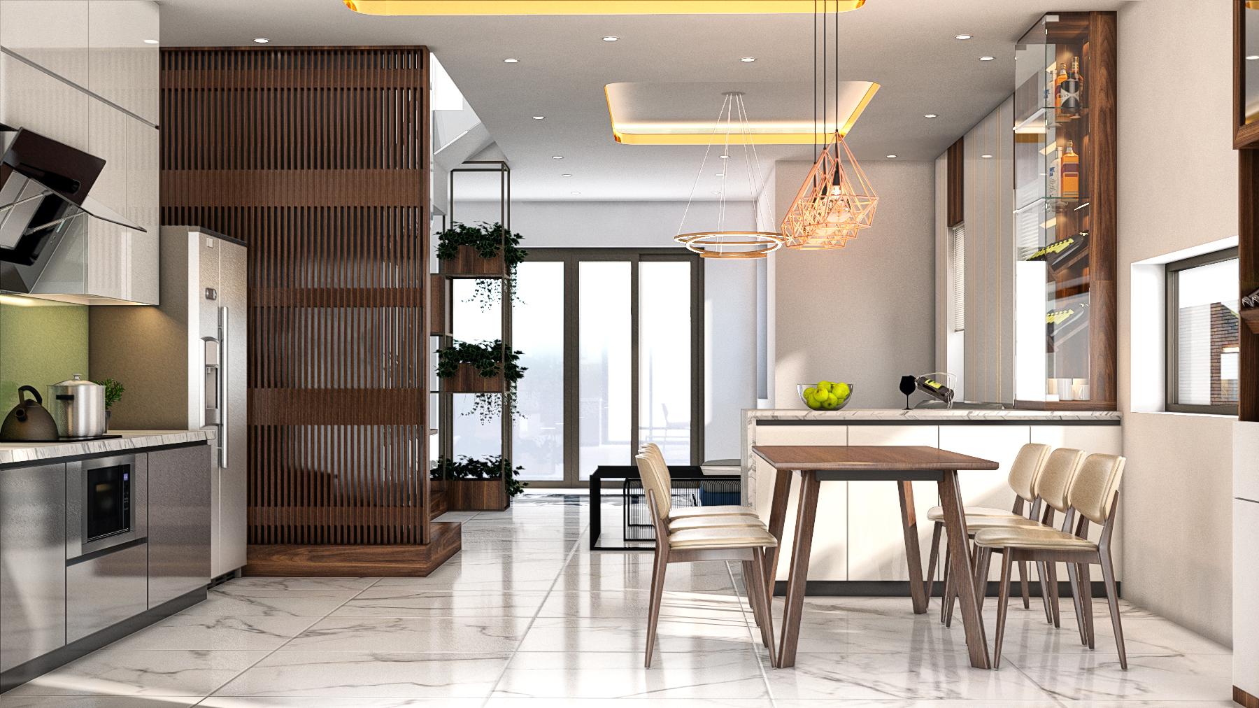 thiết kế nội thất Biệt Thự tại Hải Phòng NỘI THẤT CĂN SONG LẬP - KĐT PG AN ĐỒNG 8 1550198560