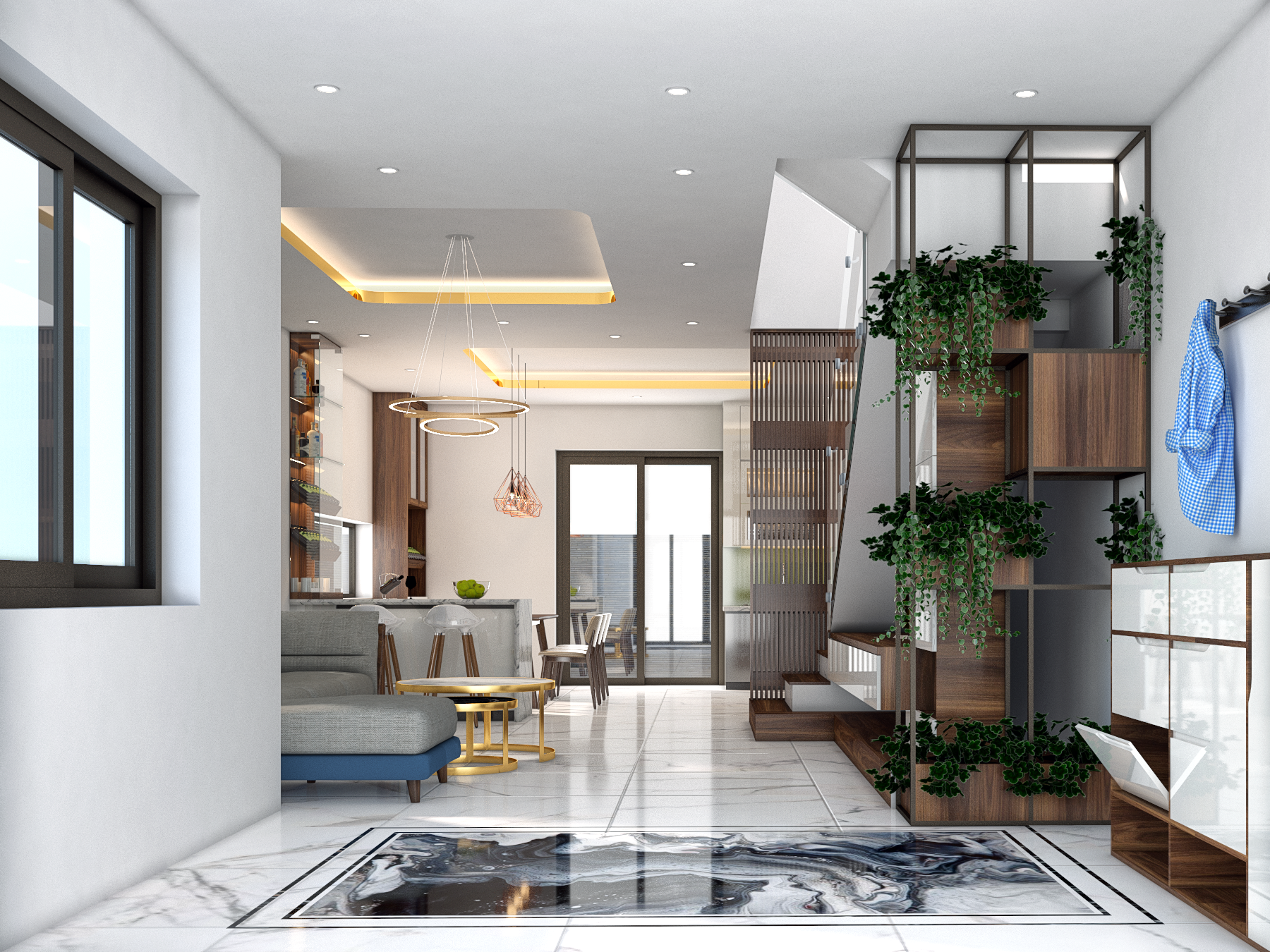 thiết kế nội thất Biệt Thự tại Hải Phòng NỘI THẤT CĂN SONG LẬP - KĐT PG AN ĐỒNG 9 1550198562