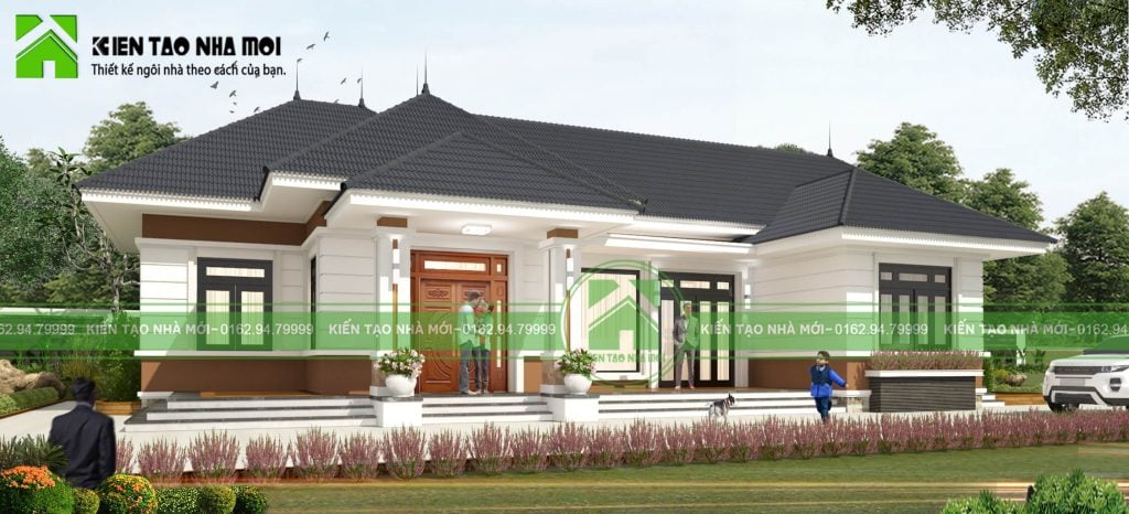 thiết kế Biệt Thự 1 tầng tại Thái Nguyên THIẾT KẾ BIỆT THỰ VƯỜN 1 TẦNG HIỆN ĐẠI ĐẸP TẠI SÔNG CÔNG, THÁI NGUYÊN 1 1550474328