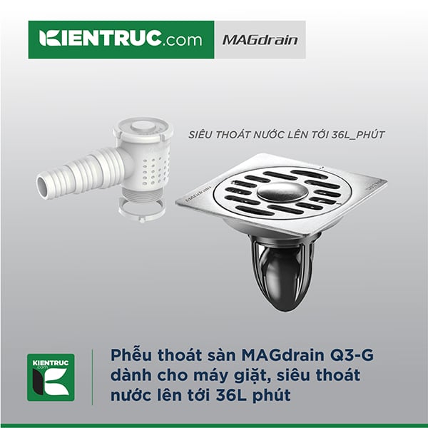 Phễu Thoát Sàn MAGdrain PC02Q3-G